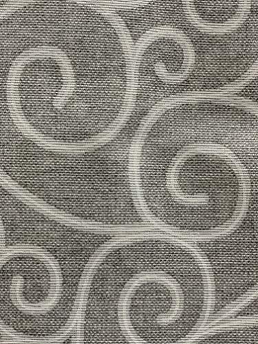 Mantel antimanchas con diseño de rombo, color azul, en espiral, gris, tamaño 140 x 180 cm, no necesita planchado, impermeable, fabricado en Italia