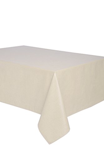 Mantel antimanchas rectangular Olimpia 50% algodón 50% poliéster, resinado y con Teflón de Dupont® - 150x200 - Liso beige