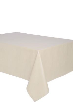 Mantel antimanchas rectangular Olimpia 50% algodón 50% poliéster, resinado y con Teflón de Dupont® - 150x250 - Liso beige