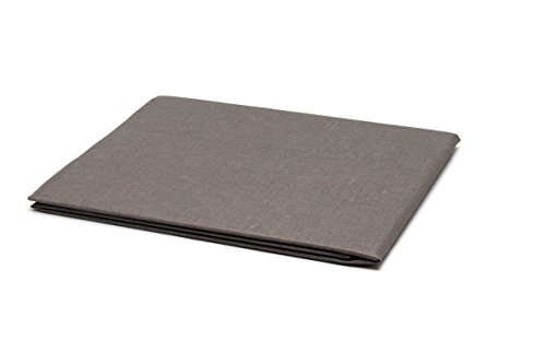 Mantel antimanchas rectangular Olimpia 50% algodón 50% poliéster, resinado y con Teflón de Dupont® - 150x300 - Liso gris