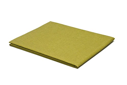 Mantel antimanchas rectangular Olimpia 50% algodón 50% poliéster, resinado y con Teflón de Dupont® - 150x300 - Liso verde