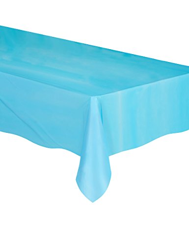 Mantel de Plástico - 2,74 m x 1,37 m - Azul Claro