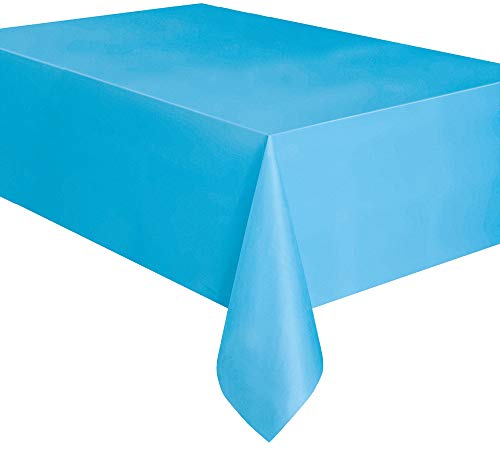 Mantel de Plástico - 2,74 m x 1,37 m - Azul Claro