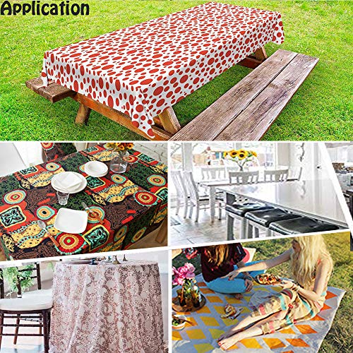 Manteles Antimanchas Rectangular, Morbuy Impermeable Manteles de Mesa Lavable Manteles Mapa del Mundo Impresión para Salón Comedor Decoración del Hogar (Azul Claro,140x100cm)