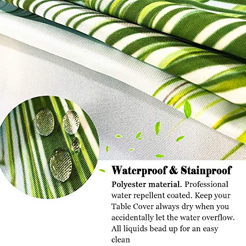 Manteles de Mesa Mantel, Morbuy Rectangular Impresión 3D Tropical Piña Impermeable Antimanchas Lavable Manteles para Cocina o Salón Comedor Decoración del Hogar (Arcoiris Cactus,100x140cm)