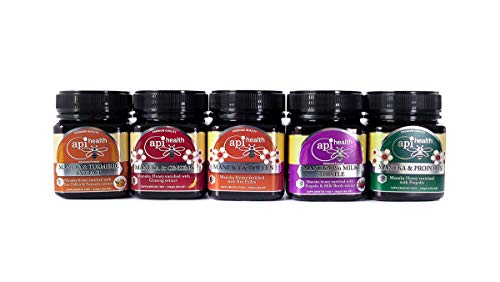 Manuka miel y Extracto genuino cúrcuma de Manuka 250 g - MGO 100, Innovación mundial para su salud, Nueva Zelanda Miel de Manuka enriquecida con cúrcuma