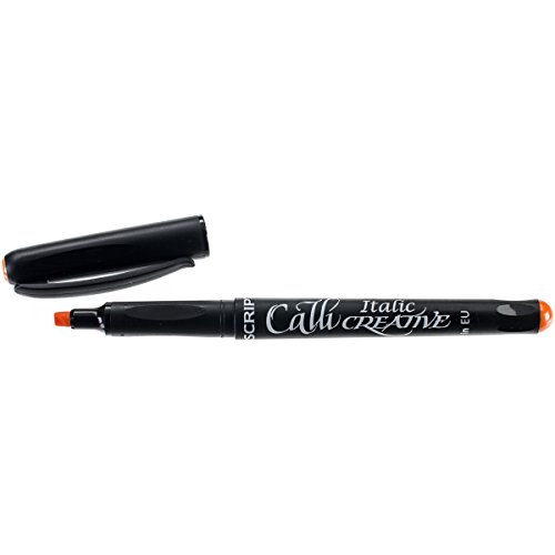 Manuscript Callicreative brownad Punta Marcador Naranja