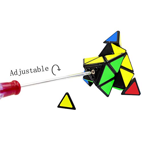 Maomaoyu Piramide Cubo 3x3 3x3x3 Pyraminx Speed Cube Niños Juguetes Educativos Negro