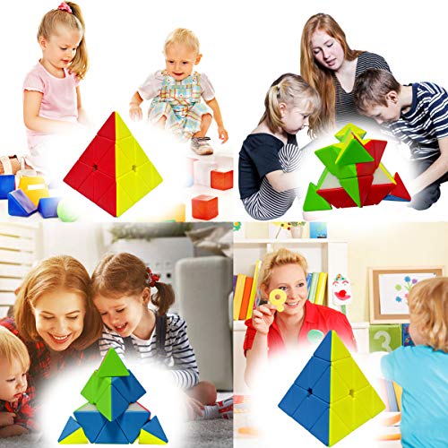 Maomaoyu Pyraminx Stickerless 3x3 3x3x3 Piramide Triangolo Cubo Speed Cube Magic 3D Puzzle Cube Velocidad Cubo Niños Juguetes Educativos