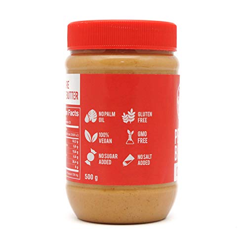 MapleFarm - Mantequilla de cacahuete 100% pura - CREAMY - 1 kg (2x500g) - 100% Pure peanut butter - Crema proteica. Crema proteica sin azúcares añadidos. Sin aceite de palma.