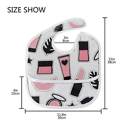 Maquillaje de las niñas Hermosa Personalizada Suave Resistente agua Mancha Resistente olores Alimentación bebés Regate Drool Baberos Ropa eructos bebés en general Durante 6-24 meses Regalo niños