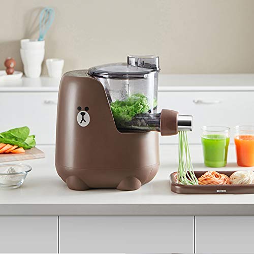 Máquina Automática Inteligente Para Hacer Fideos De 220 V, Fideos De Masa Hervida Caseros Frescos Y Pasta Eléctrica Para Hacer Fideos, Memoria De Apagado De 3 Minutos - Marrón