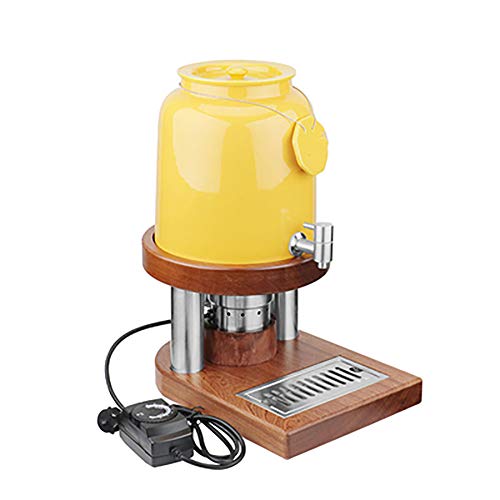 Máquina De Bebidas Frías Juego De 10 litros Máquina De Jugo Máquina De Jugo Acero Inoxidable Comercial, Desayuno Buffet del Hotel,Amarillo
