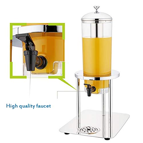 Máquina De Bebidas Frías Máquina De Jugo De 3 litros De Acero Inoxidable Comercial, Adecuada para El Desayuno Buffet del Hotel,A