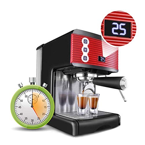 Máquina de café Espresso Máquina de café de 15 Barras Cafetera de Acero Inoxidable con Vara for Hacer Espuma de Leche, Paquete con Jarra de espumación de Leche Gratis, for Capuchino, café con Leche y
