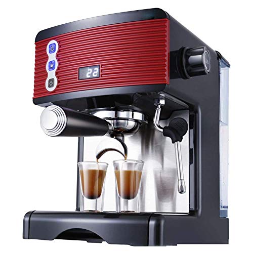 Máquina de café Espresso Máquina de café de 15 Barras Cafetera de Acero Inoxidable con Vara for Hacer Espuma de Leche, Paquete con Jarra de espumación de Leche Gratis, for Capuchino, café con Leche y