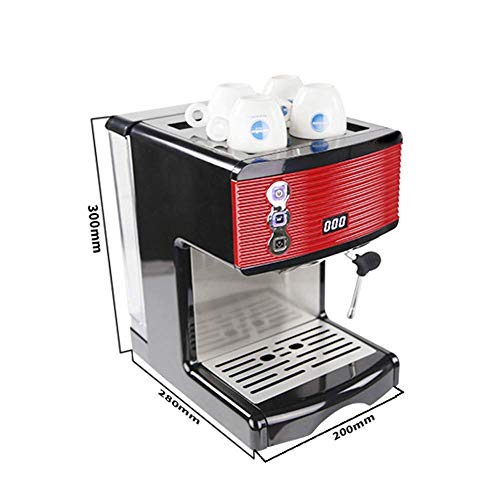 Máquina de café Espresso Máquina de café de 15 Barras Cafetera de Acero Inoxidable con Vara for Hacer Espuma de Leche, Paquete con Jarra de espumación de Leche Gratis, for Capuchino, café con Leche y