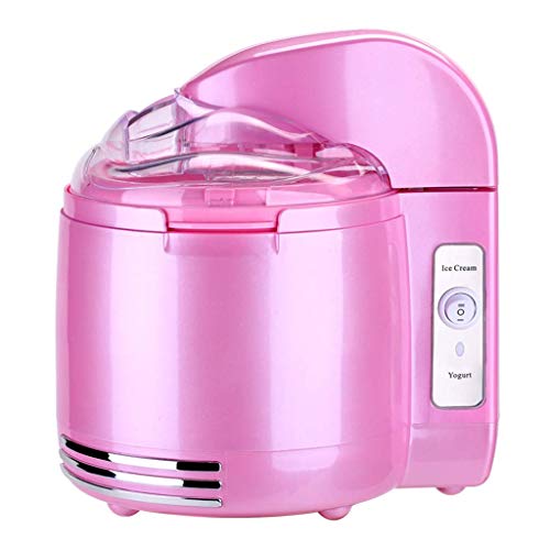 Máquina de helado de 1,5 L de capacidad para helados, pulpa especial GELATO, una máquina para múltiples propósitos, también puede hacer sorbet, postre de yogur congelado, adecuado para casa-rosa kshu