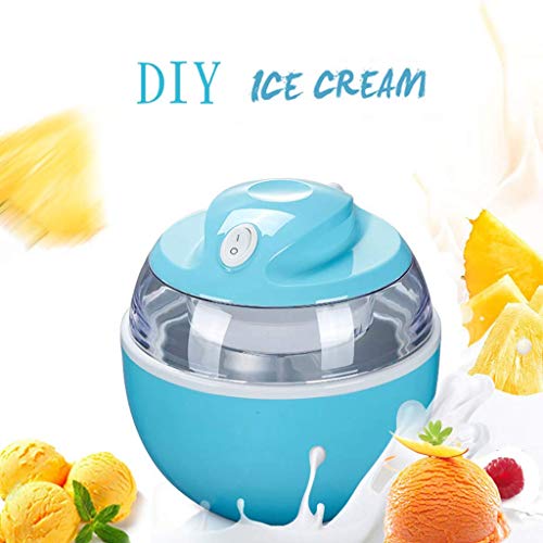 Máquina de helado eléctrica, capa congelada gruesa, ahorro de energía y silencioso, pequeña máquina de helados domésticos, yogur congelado, helado de cono ndash; 600 ml de kshu (color: blanco)