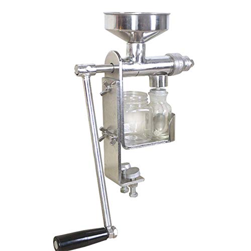 Máquina manual de prensa de aceite, extractor de aceite de acero inoxidable 304, extractor de aceite de semillas de nueces caseras, tamaño pequeño para cacahuete, coco, canola, sésamo, aceite de nuez