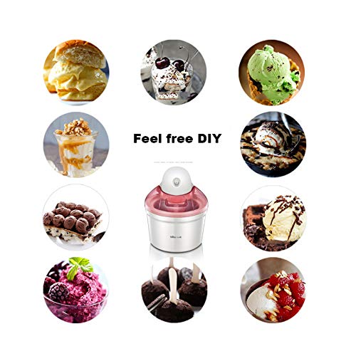 Máquina para hacer helados | Hace delicioso helado suave | Paleta mezcladora desmontable | 1.2