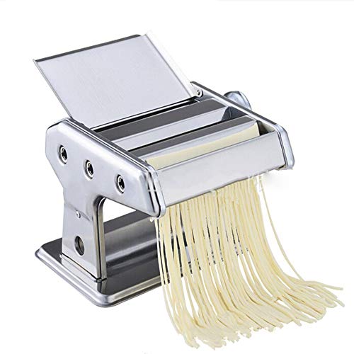 Máquina para hacer pasta casera Pasta de rodillos fabricante Perfecto for espagueti o lasaña Fetuchini bola de masa hervida Pieles Máquina de pasta para Masa de Lasaña de Espagueti Fettuccine Fresco