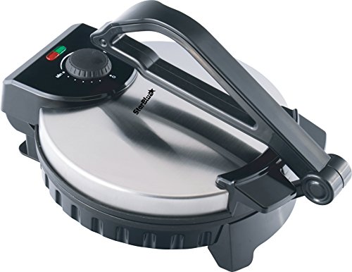 Máquina para Preparar Roti de 10 pulgadas de StarBlue con Calentador de Roti GRATIS – AC 220-240V 50/60Hz 1200W, Enchufe del Reino Unido, adaptador para Europa incluido