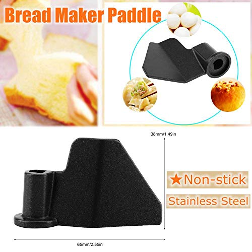 Máquina universal para hacer pan, Reemplazo la cuchilla para hacer pan acero inoxidable Paleta mezcladora, Piezas antiadherentes para la máquina para hacer pan, Máquina para hacer pan amasar