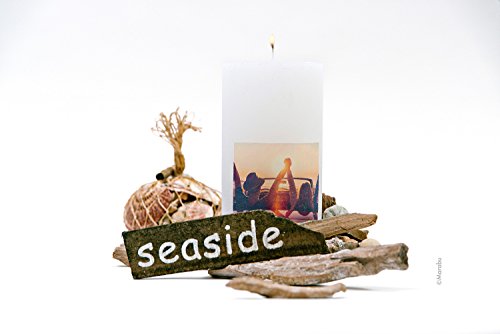 Marabu 1141000000002 - Juego de velas para transferir impresiones de papel en velas, 50 ml, 50 ml, pintura para velas, pincel, espátula y 25 ml Candle Liner plateado