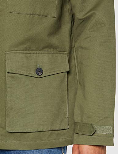 Marca Amazon - find. Guerrera de Algodón Hombre, Verde (Khaki), L, Label: L