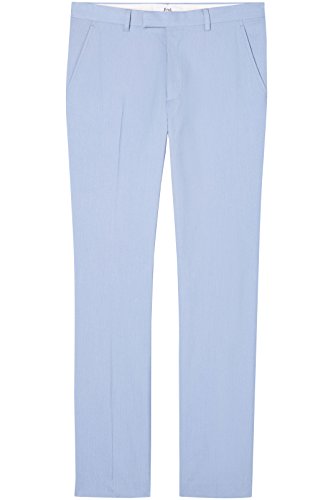 Marca Amazon - find.. Pantalones Clásicos para Hombre, Azul (Pale Blue), 32W / 32L, Label: 32W / 32L