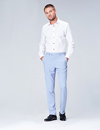 Marca Amazon - find.. Pantalones Clásicos para Hombre, Azul (Pale Blue), 32W / 32L, Label: 32W / 32L