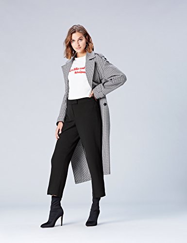 Marca Amazon - find. Pantalones Cropped para Mujer, Negro (Black), 44, Label: XL