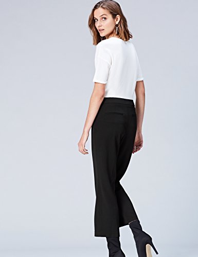 Marca Amazon - find. Pantalones Cropped para Mujer, Negro (Black), 44, Label: XL