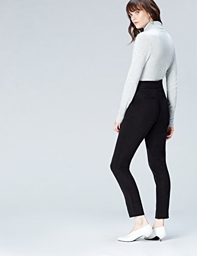 Marca Amazon - find. Pantalones de Pinzas para Mujer, Negro (Black), 40, Label: M