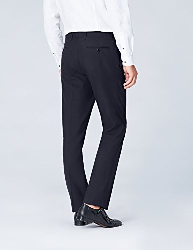 Marca Amazon - find. Pantalones de Vestir para Hombre, Azul (Navy), 32W / 29L, Label: 32W / 29L
