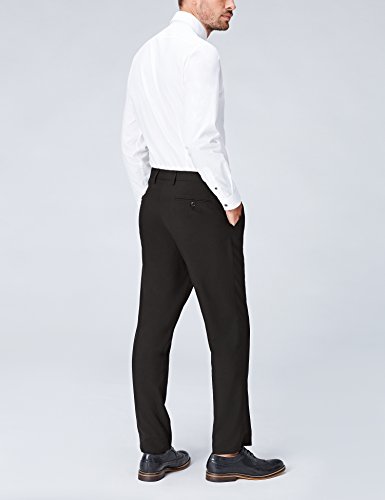 Marca Amazon - find. Pantalones de Vestir para Hombre, Negro (Black), 30W / 29L, Label: 30W / 29L