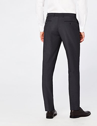 Marca Amazon - find. Pantalones Hombre, Gris (Char), 32W / 31L, Label: 32W / 31L