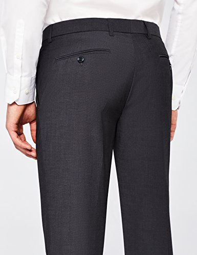 Marca Amazon - find. Pantalones Hombre, Gris (Char), 32W / 31L, Label: 32W / 31L