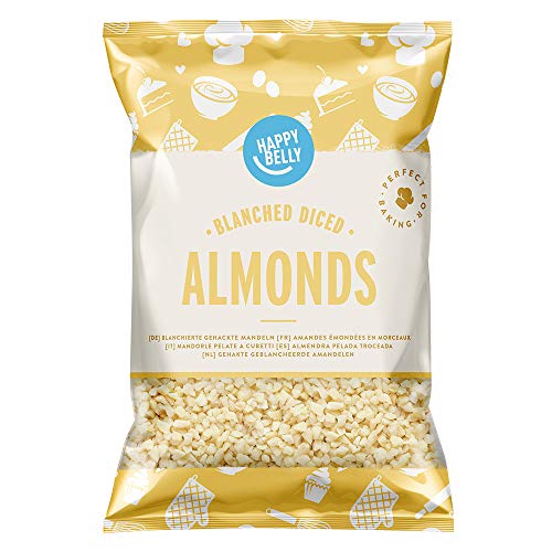 Marca Amazon - Happy Belly Almendras pelada troceada 200gr x 5