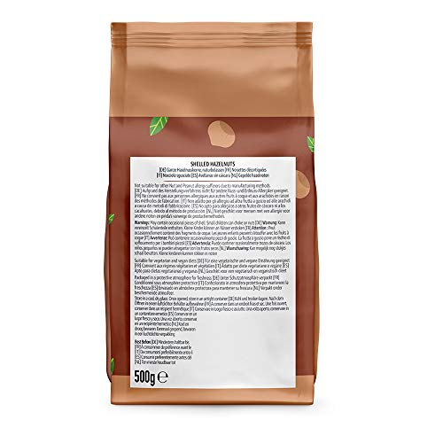 Marca Amazon - Happy Belly Avellanas sin cáscara 2x500g