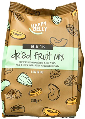 Marca Amazon - Happy Belly Mezcla de frutas deshidratada, 7 x 200gr