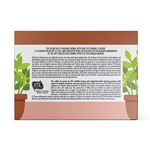 Marca Amazon - Happy Belly Ristretto Café UTZ molido de tueste natural en cápsulas (compostables) compatibles con Nespresso, 30 cápsulas (3x10)