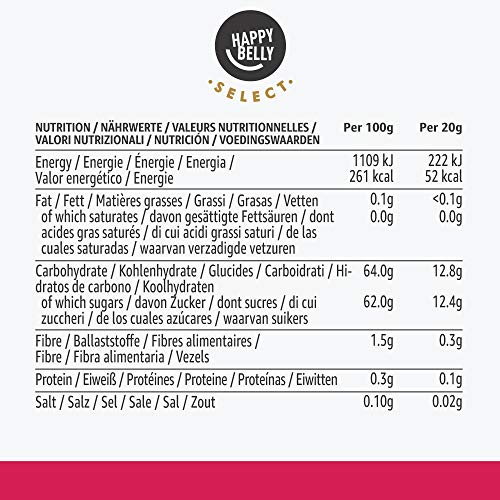 Marca Amazon - Happy Belly Select Mermelada extra con 75 % de fresa, 2 unidades de 530 g