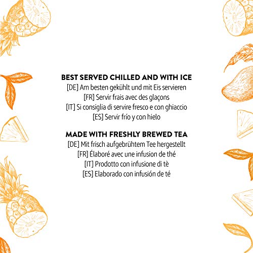 Marca Amazon - Happy Belly Select Té helado de mango y piña, 12 x 500 ml