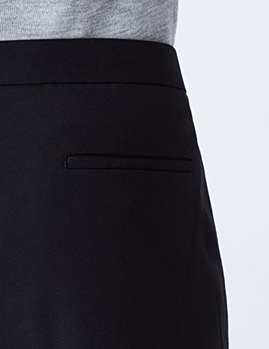 Marca Amazon - MERAKI Pantalones con Pinzas Vestir Skinny Fit Hombre, Negro (Black 101), 34W / 32L, Label: 34W / 32L