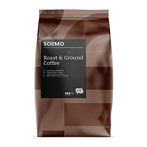 Marca Amazon - Solimo Café molido Aroma compatible con todos los usos - certificado UTZ, 1,36 kg (6 x 227g)