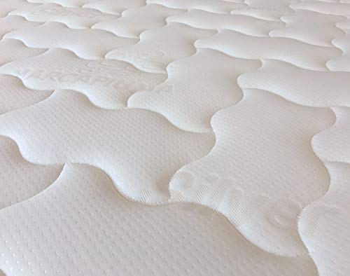 Marcapiuma - Colchón Látex Matrimonio 160x200 Alto 20 cm - SEVENLIFE 20 - H2 Medio - 7 Zonas Ergonómico Antiácaros Antialérgico - Funda desenfundable Silver - 100% Fabricado en Italia
