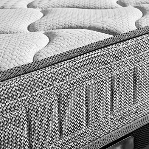 marckonfort Colchón Viscoelástico Paris 180X200, 18 cm de Altura, 2 cm de Viscoelástica de 65 Kg/m³, Independencia de lechos, Firmeza Media, Alta Durabilidad