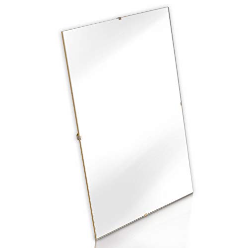 Marco Clip decorativo para colgar. Marco para fotos, afiches. Para la casa u oficina. Cristal vidrio acrilico Sin Marco 50x60 cm